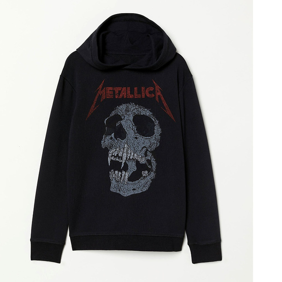 Metallica Skull Hoodie Boys 14+NWT - Picture 2 of 4